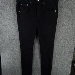 Rag Bone Jeans Size 24 Black Denim Stretch Skinny Casual Women Adult